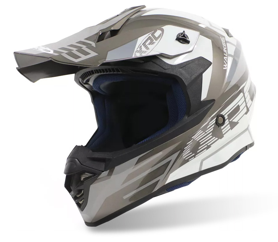 Prilba na motokros XRC MX Waukee grey/dark grey/white