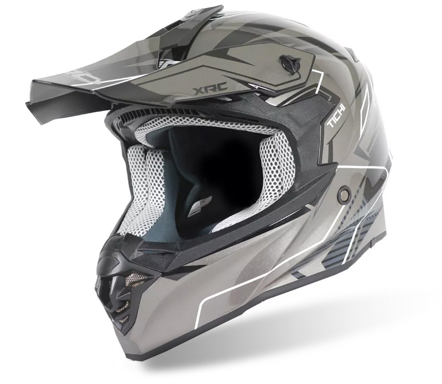 Prilba na motokros XRC MX Tichi black/grey