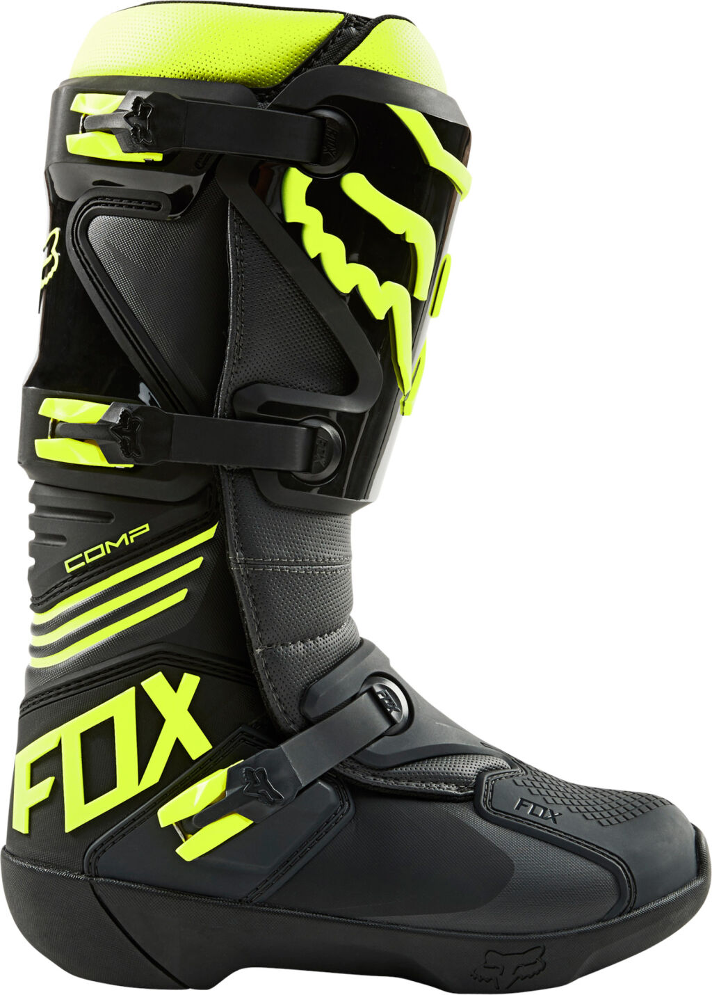 FOX Comp Boot - BLACK/YELLOW MX