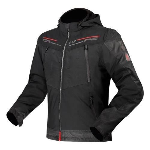 LS2 ZIRCONIUM MAN JACKET BLACK RED