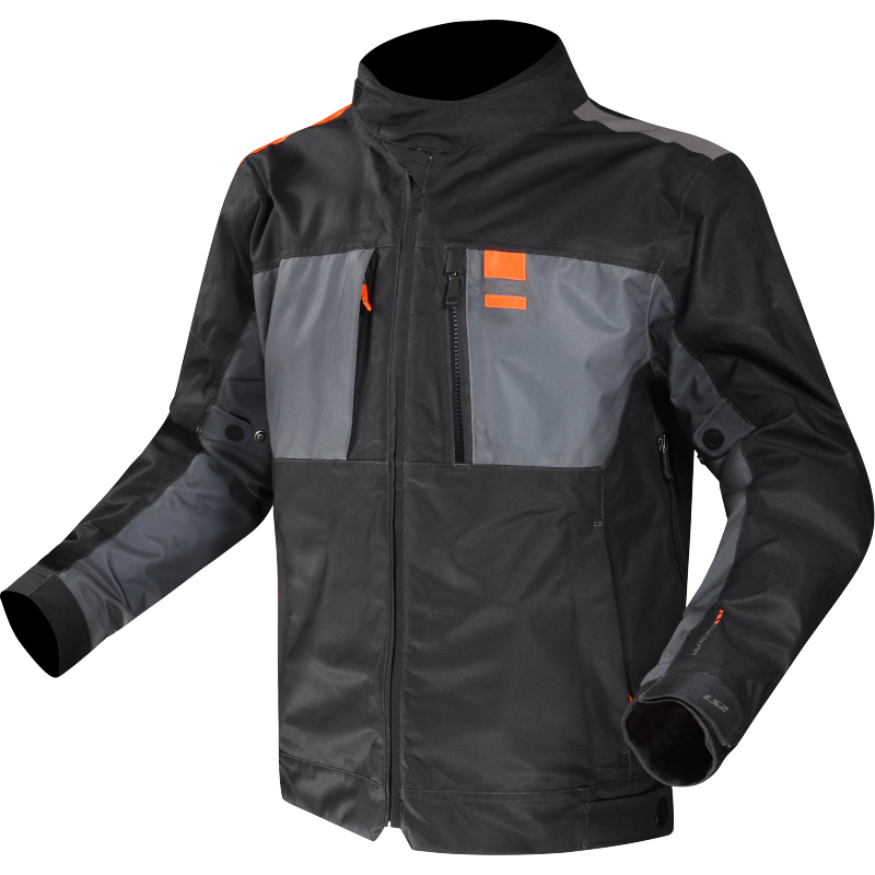 LS2 TITANIUM MAN JACKET BLUE H-V ORANGE