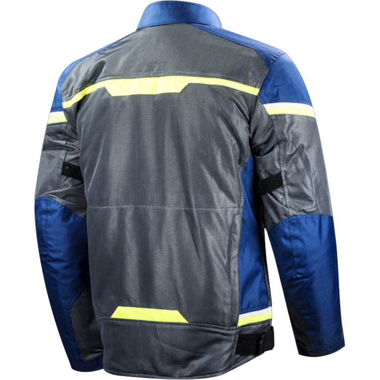 LS2 RIVA MAN JACKET BLUE DARK GREY H-V YELLOW