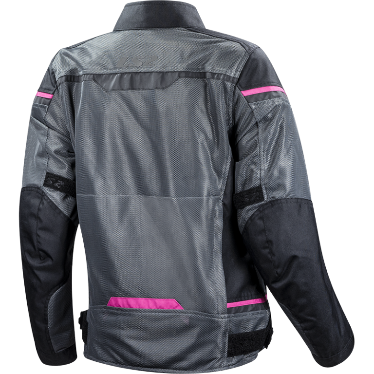 LS2 RIVA LADY JACKET BLACK DARK GREY PINK