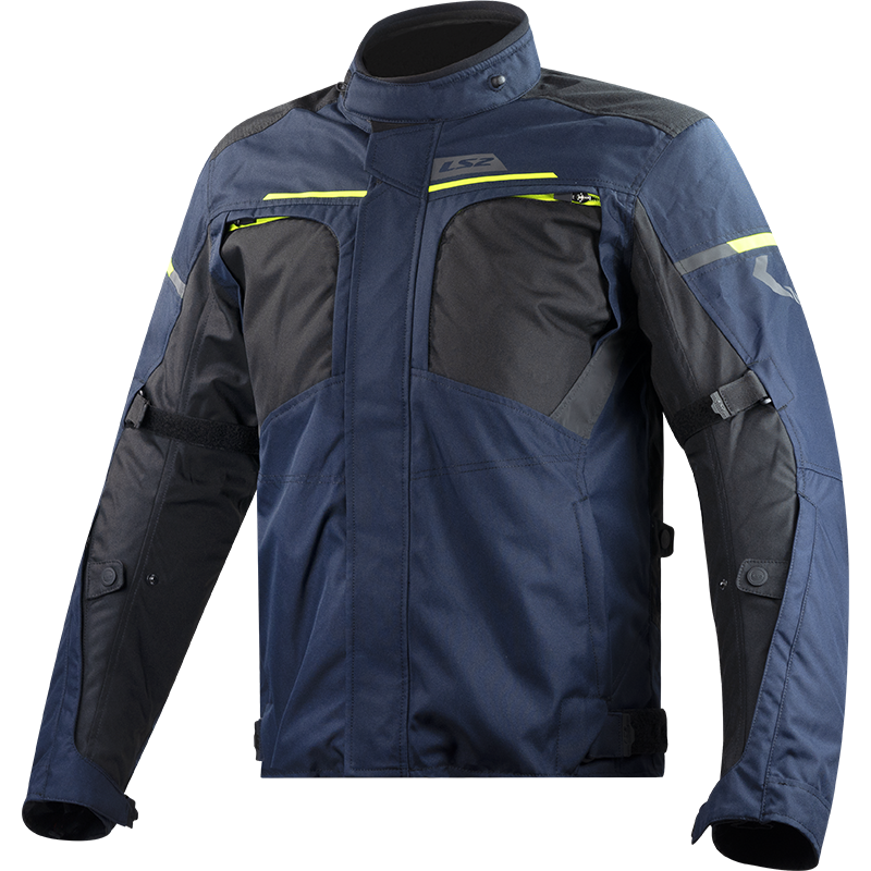 LS2 ENDURANCE MAN JACKET BLUE BLACK H-V YELLOW