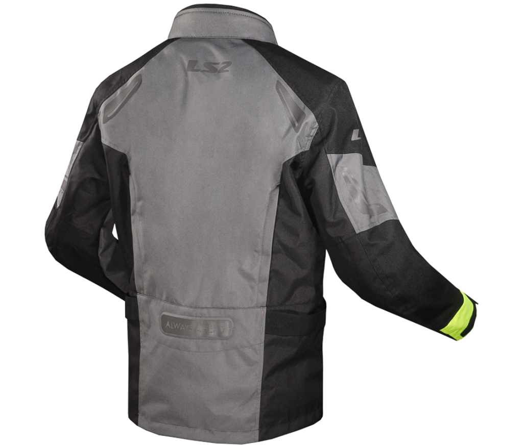 LS2 PHASE LADY JACKET GRAY BLACK YELLOW