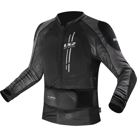 LS2 X-ARMOR MAN JACKET BLACK SILVER