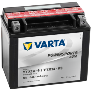 Varta 12V/10Ah-moto LF (YTX12-4/YTX12-BS)- all Access 400 (Tomahawk, Warrior, Max)