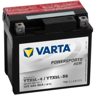 VARTA 12V/4AH MOTO LF, YTX5L-4/YTX5L-BS ACCESS DRR? TGB BULLET